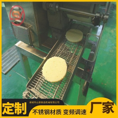 全自動(dòng)圓形牛肉餅成型機(jī) 漢堡肉餅成型機(jī) 山源100型肉餅機(jī)價(jià)格