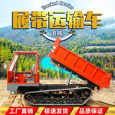 履帶運輸車農用爬山虎8噸全地形拉混凝土工程運輸車寧魯機械運輸