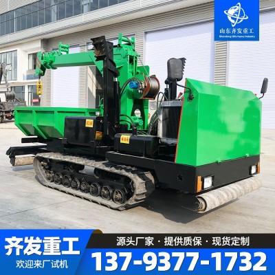 3噸小型履帶隨車吊全地形鋼制履帶自備吊隨車起重自卸車箱運輸車