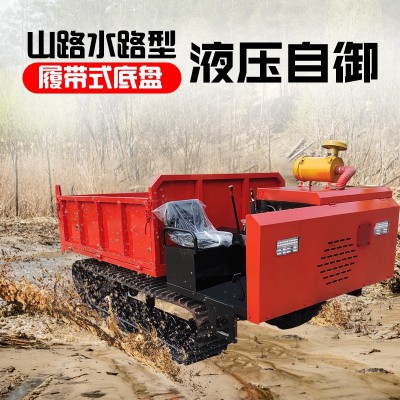 小型履帶運輸車 全地形液壓自卸車工程農用履帶運輸車爬山虎