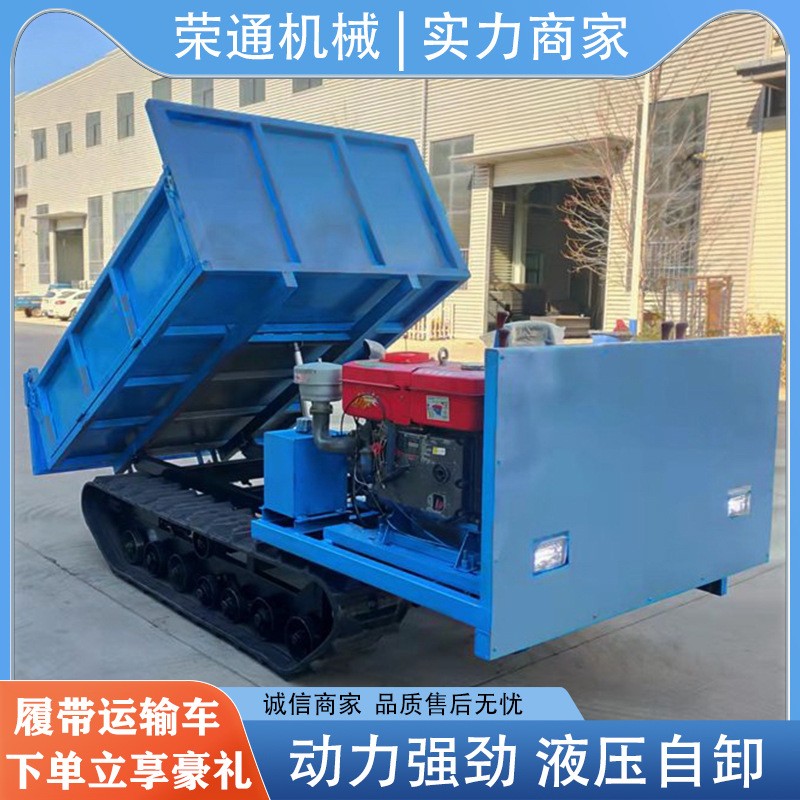 工程爬坡四不像農用物料履帶運輸車多用途狹小路基自動裝卸搬運車