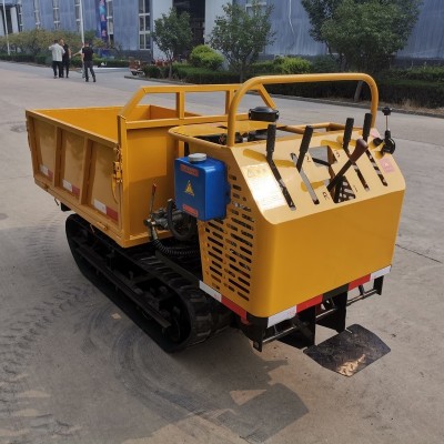 爬山虎運輸廠家山地果園農(nóng)用手扶履帶運輸車全地形履帶運輸車