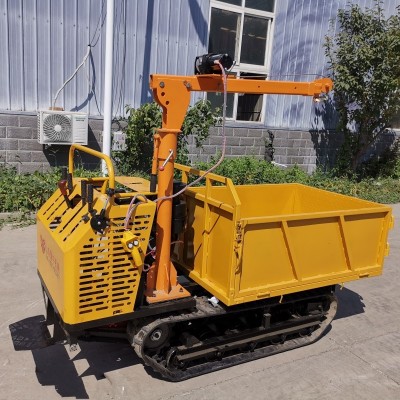 小型爬山虎履帶運輸車手扶履帶自卸車山地果園農(nóng)用運輸車