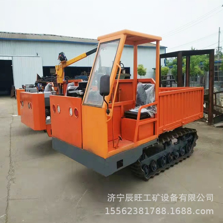 小型礦用運輸車 井下履帶運輸車河道清淤泥自卸翻斗車