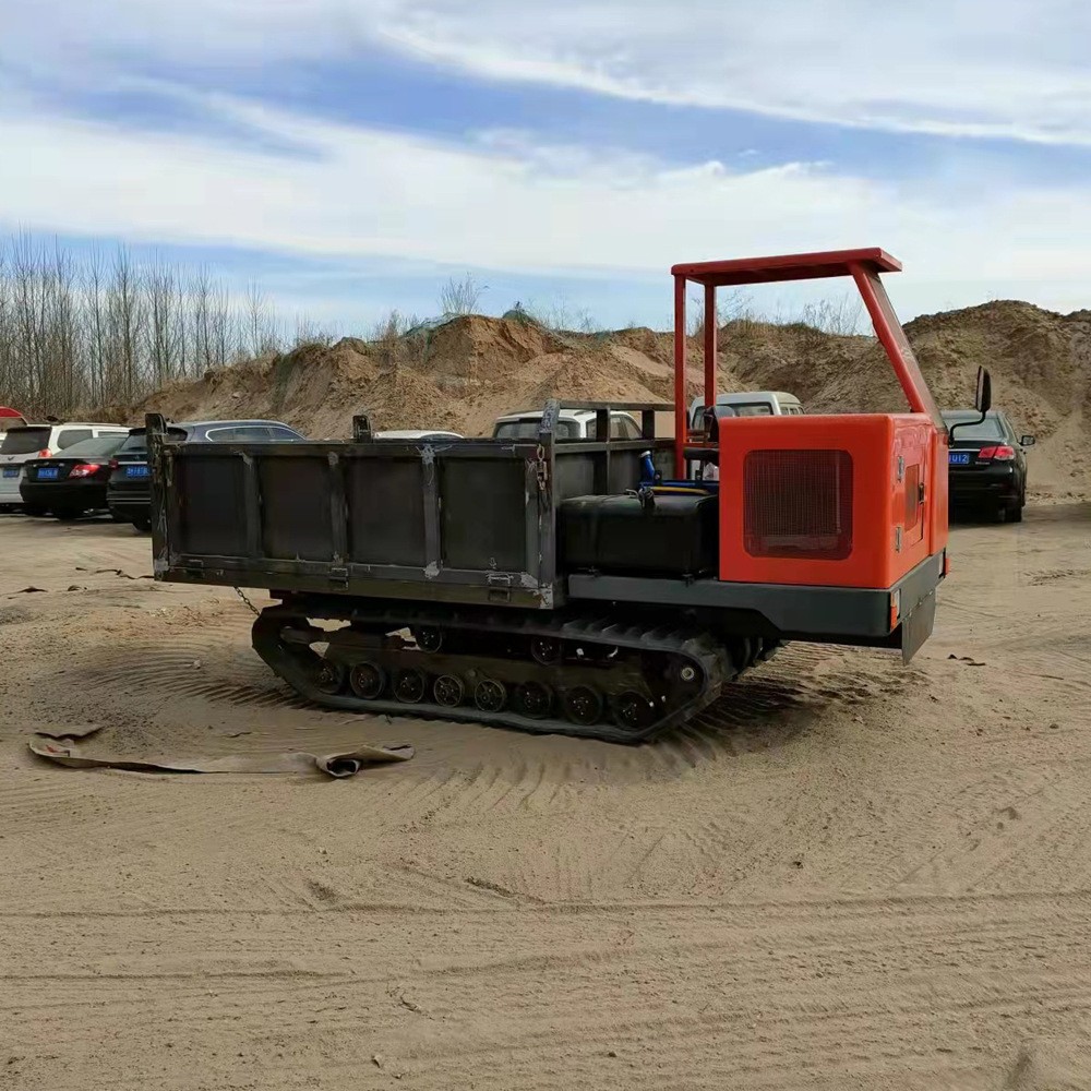 2噸3噸履帶運(yùn)輸車(chē) 農(nóng)用閃屏地裝運(yùn)鏈條式自卸翻斗車(chē) 履帶平板車(chē)