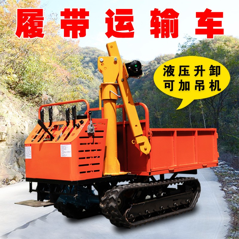履帶運(yùn)輸車(chē)爬山虎小型全地形履帶式爬坡王果園山地搬運(yùn)自卸農(nóng)用車(chē)