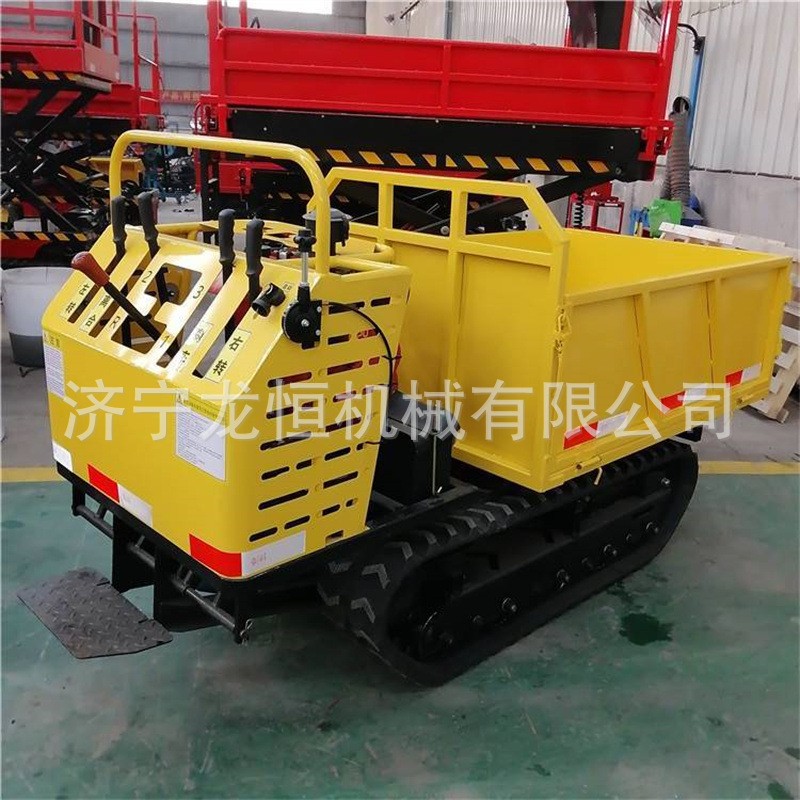 新款多噸位農(nóng)用柴油手扶履帶車(chē)山地果園爬山虎履帶運(yùn)輸車(chē)翻斗車(chē)
