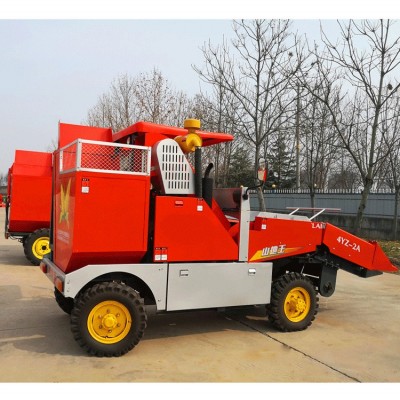 聯合玉米收割機農業玉米柴油收獲機苞收割機聯合2行帶扒皮秸稈粉