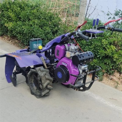 果園農(nóng)田手推微耕機(jī) 四驅(qū)12馬力后旋耕機(jī) 水冷八馬力開溝犁地機(jī)