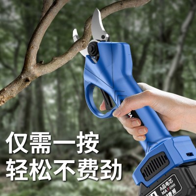 電動剪刀充電式園林果樹修枝剪鋰電剪樹枝剪樹電剪子剪枝跨境批發