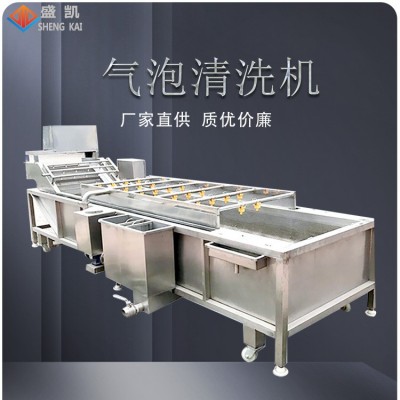 廠家定制小型果蔬氣泡清洗機 預制菜中央廚房清洗設備 中藥清洗機