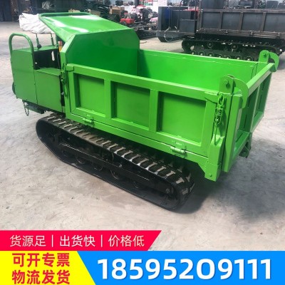 小型履帶運(yùn)輸車(chē)現(xiàn)貨 農(nóng)用爬山虎自上料翻斗車(chē) 全地形履帶隨車(chē)吊