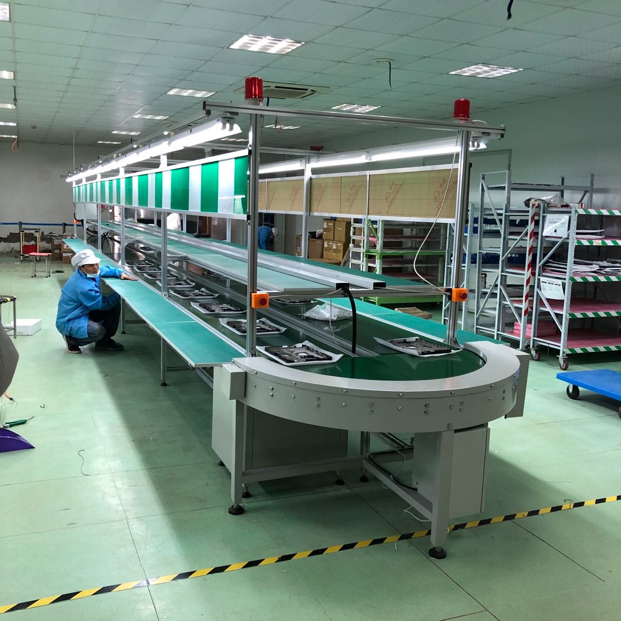 西克爾 非標流水線 食品輸送線 爬坡組裝線 定制加工