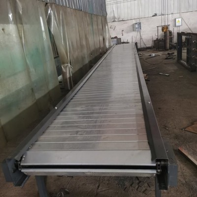 機械磨具澆筑鏈板輸送線 裝配傳送機 不銹鋼滾輪傳送帶定做 金萬捷