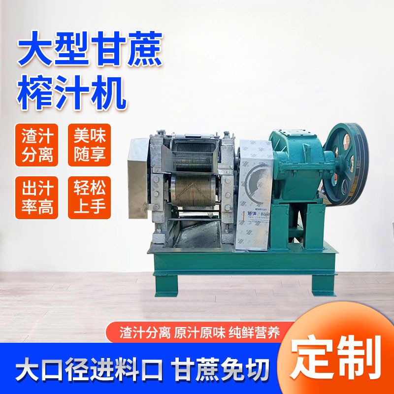 商用甘蔗榨汁機 糖廠甘蔗壓榨機 雨諾甘蔗榨汁機設備