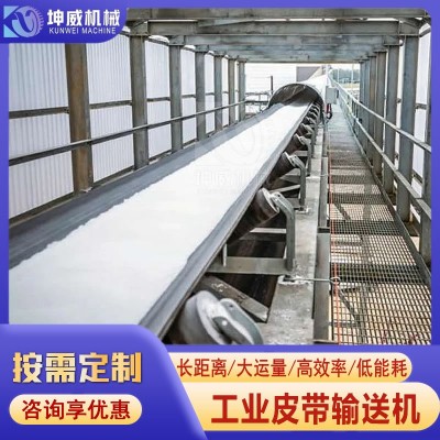 廠銷工業(yè)皮帶輸送機(jī)堿業(yè)帶式傳輸機(jī)設(shè)備適應(yīng)復(fù)雜環(huán)境傳送皮帶機(jī)