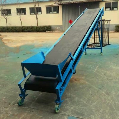 隆昕機械 鋁型材皮帶輸送機 建筑材料傳送帶 裙邊格擋帶式上料機