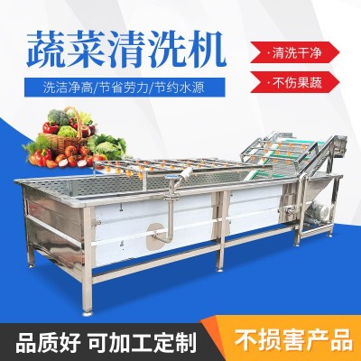 果蔬清洗機高壓海帶氣泡清洗機 辣椒酸菜蔬菜洗菜機凈菜 生產線