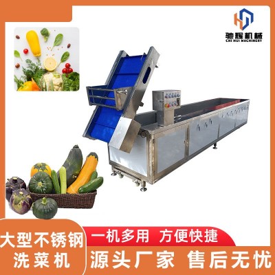 馳輝機(jī)械果蔬清洗流水線 辣椒清洗線 加長(zhǎng)型多功能臭氧洗菜機(jī)