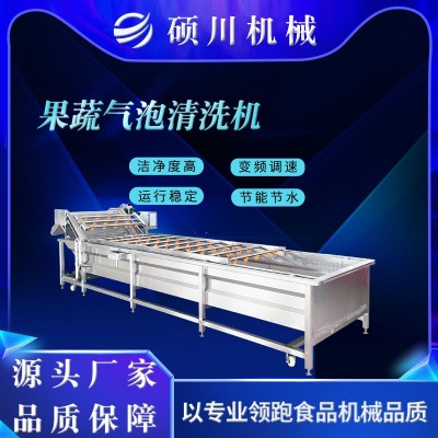 海帶絲裙帶菜氣泡清洗機醬菜咸菜脫鹽清洗機器櫻桃草莓清洗設備