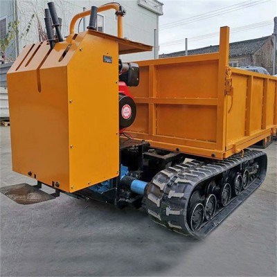 小型履帶運輸車手扶式農用自卸車設備爬山虎田間育苗車機器批發