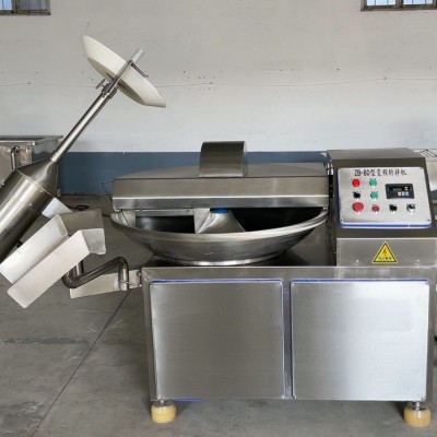 全自動肉泥斬拌機(jī) 魚糜蝦滑斬泥斬切 肉餡菜餡丸子餡料變頻斬拌機(jī)