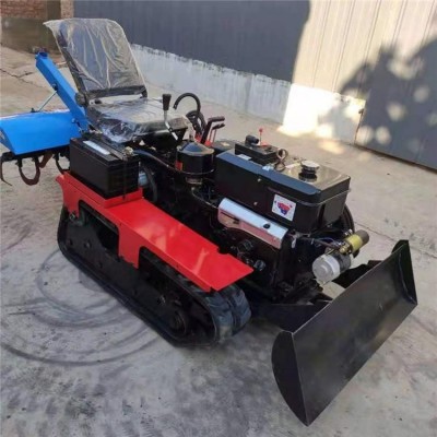 履帶式田園管理一體機(jī) 田園微耕機(jī) 種植管理果園開溝施肥一體