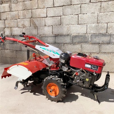 小型旋耕機 電啟動水旱兩用手扶拖拉機 12馬力耕地機 農興牌