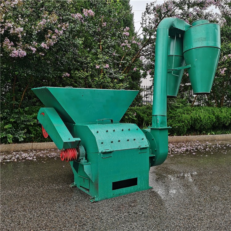 除塵款玉米秸稈自動進料粉碎機 稻草稻殼打糠機 草料飼料粉草機