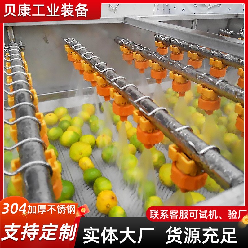 草莓枇杷果氣泡清洗設備 石榴清洗機 全自動不銹鋼果蔬清洗機