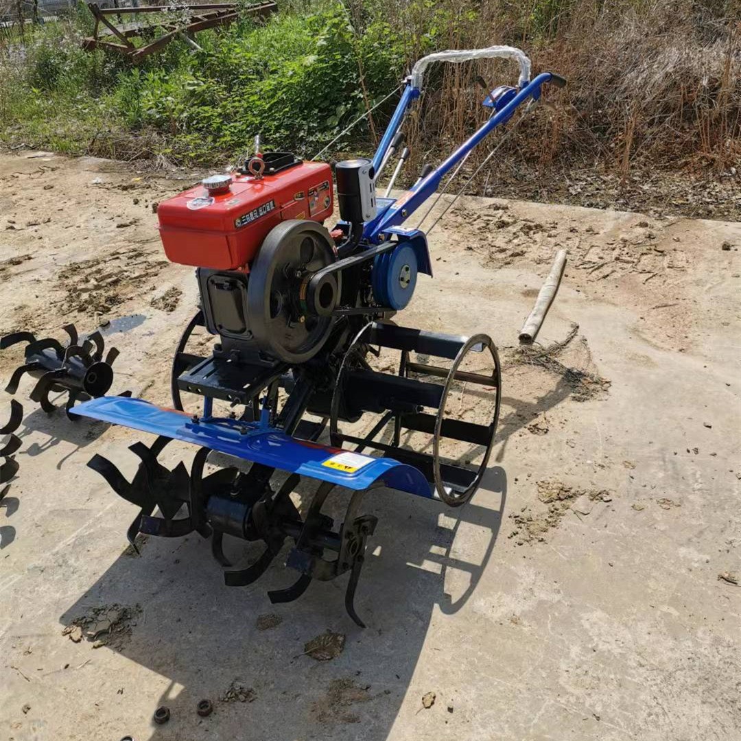 家用小型手扶8匹柴油水田微耕機鐵輪農田打田機旱地旋耕拖拉機