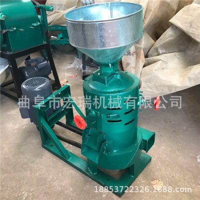 山西大豆雜糧去皮打碴子機小型碾米機全自動糧食脫皮碾米機 1臺