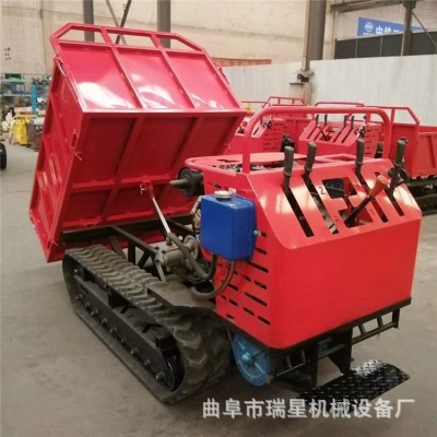 農(nóng)用小型履帶運(yùn)輸車 爬坡王 柴油全地形果園山地全自動自卸搬運(yùn)車