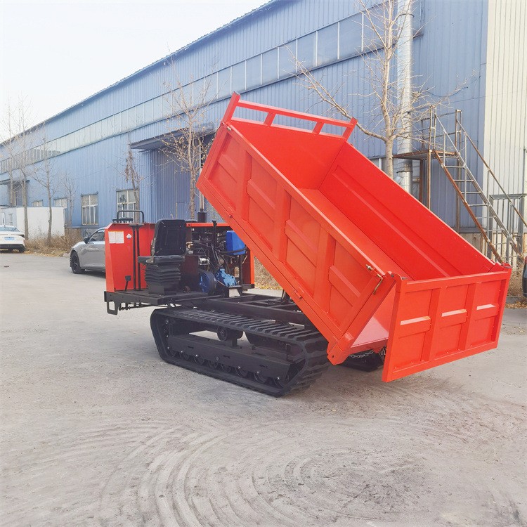 內(nèi)置鋼板履帶運(yùn)輸車(chē) 翻斗履帶式拖拉機(jī) 柴油4缸履帶運(yùn)輸車(chē)