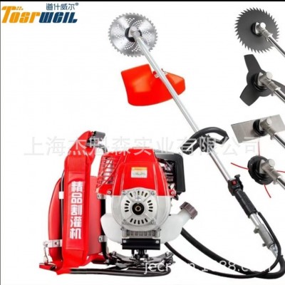 德國道什威爾 139紅色割草機四沖程背負式草坪打草機家用開荒機器