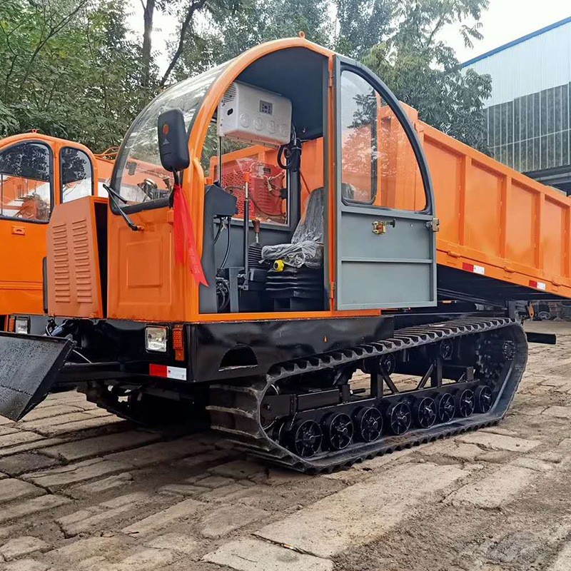 柴油工程履帶運(yùn)輸車(chē)農(nóng)用自卸式翻斗車(chē)山坡地形運(yùn)輸車(chē)裝載機(jī)械
