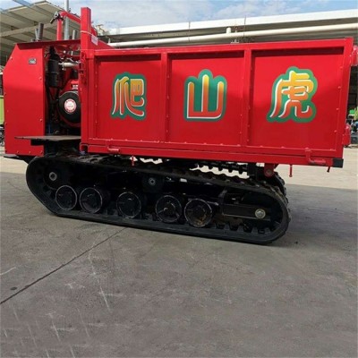 卡博恩 履帶運輸車 手扶式農用自卸車 水田山地小型車卸貨機器