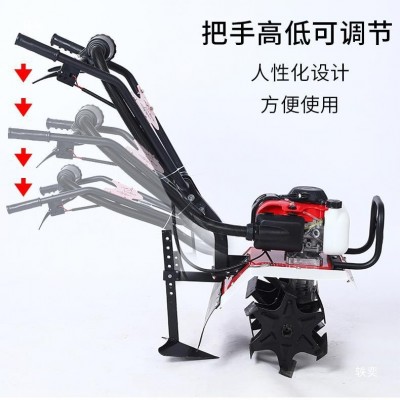 多功能微耕機旋耕機手推汽油松土機農田翻地開溝機果園除草機