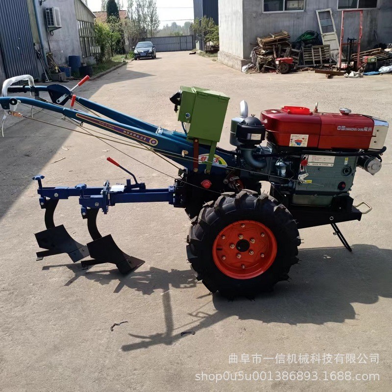 農(nóng)用兩輪手扶拖拉機(jī)多種用途可帶犁除草8馬力101底盤