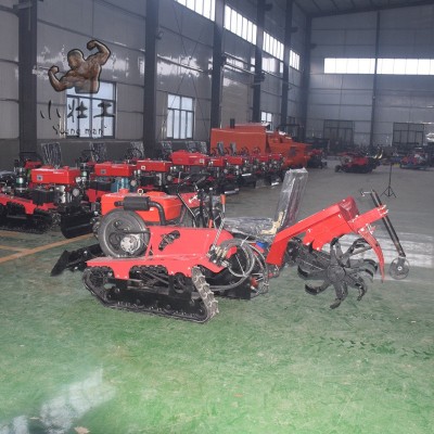 座駕式果園管理履帶微耕機 小壯工開溝施肥回填一體旋耕機xg-35