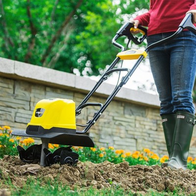 百世弩微耕機 電動小型松土 翻土旋耕犁地機家用花園菜地大棚果園