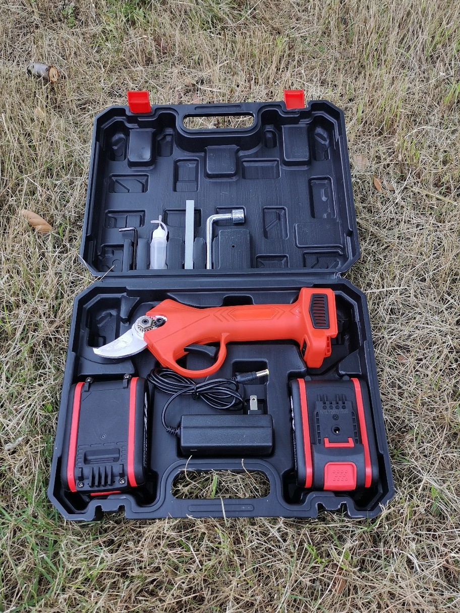 24v鋰電剪刀采花椒剪枝園林用，2塊電池25MM，用