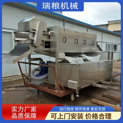 全自動大姜清洗機 自動出料鮮姜清洗設備 變頻調速洗姜設備