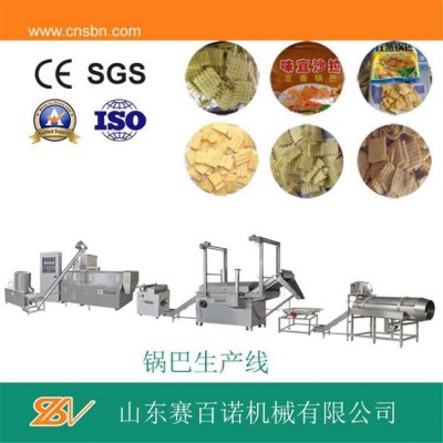 雙螺桿油炸休閑食品生產線 山東賽百諾 油炸小食品設備