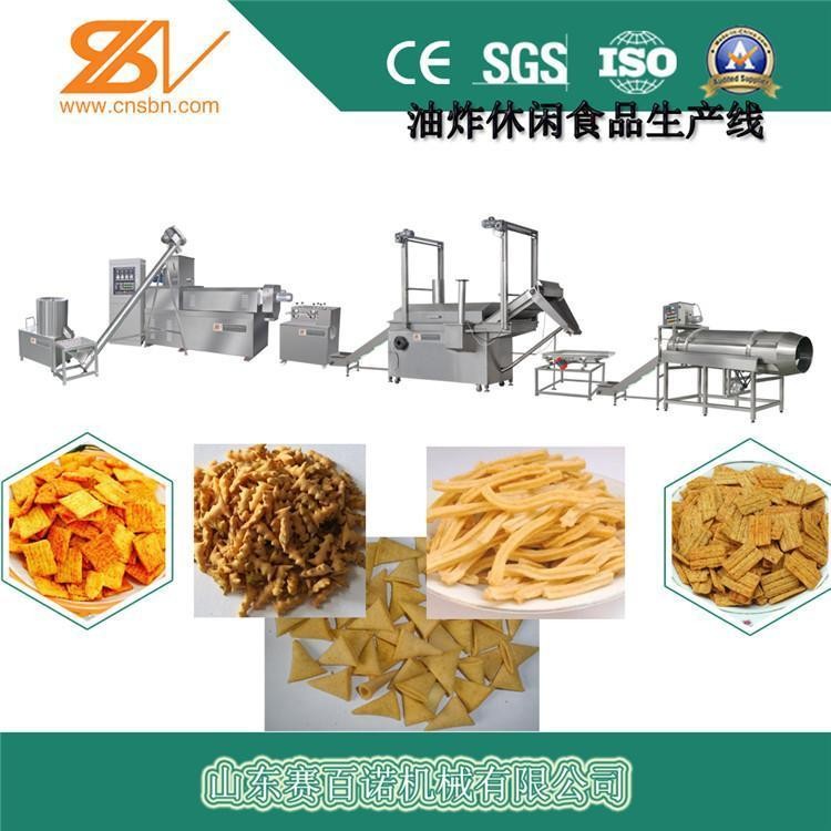 雙螺桿油炸食品生產線價格優惠 山東賽百諾 鍋巴簡配生產線