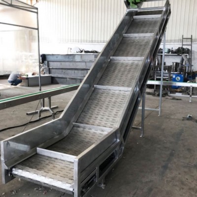 網(wǎng)帶輸送機 蔬菜烘干冷卻傳送線 食品分揀流水輸送機爬坡輸送機