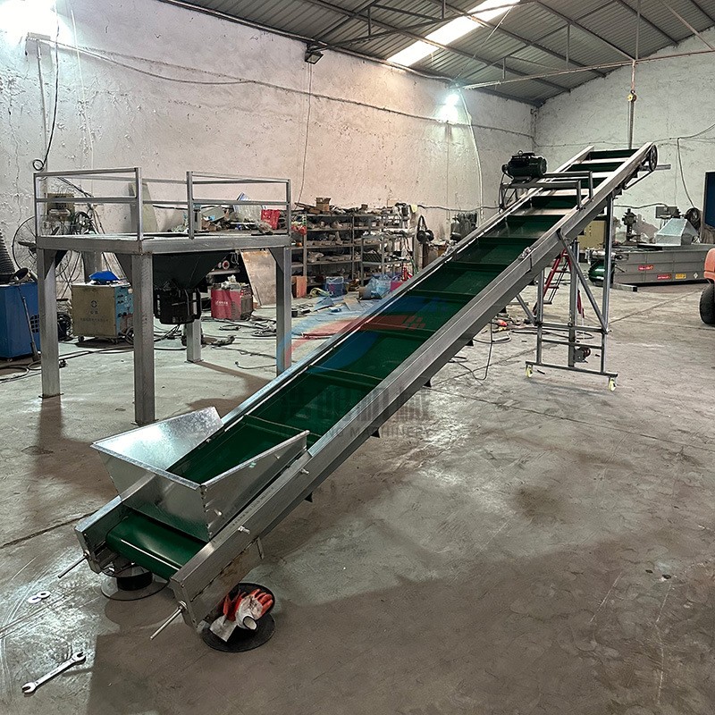 裝貨柜車用皮帶輸送機蔬菜裝車神器多用途皮帶上料機入庫傳送帶