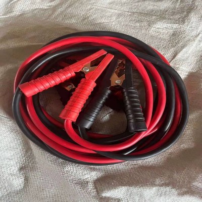 汽車搭火線電瓶線銅絲電瓶夾子連接線鱷魚夾純銅搭電線應急啟動線