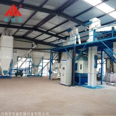 恒富機械 全自動飼料加工機組 大型飼料顆粒設備 設備制粒粉碎一體化