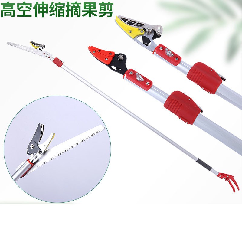 佐川弘伸縮摘果器水果采摘工具龍眼荔枝柿子園林高空摘果剪采果器